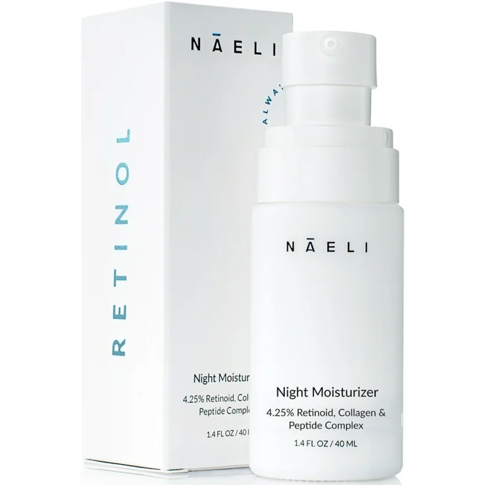 NAELI Retinol Night Cream For Face with Anti Aging Collagen & Peptide Complex